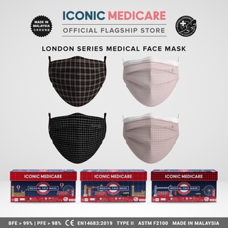 Image of Iconic 3 Ply Medical Face Mask - London Series (30pcs)