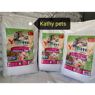 makanan kucing murah  10kg yummy mix cat  food 10kg Shopee  