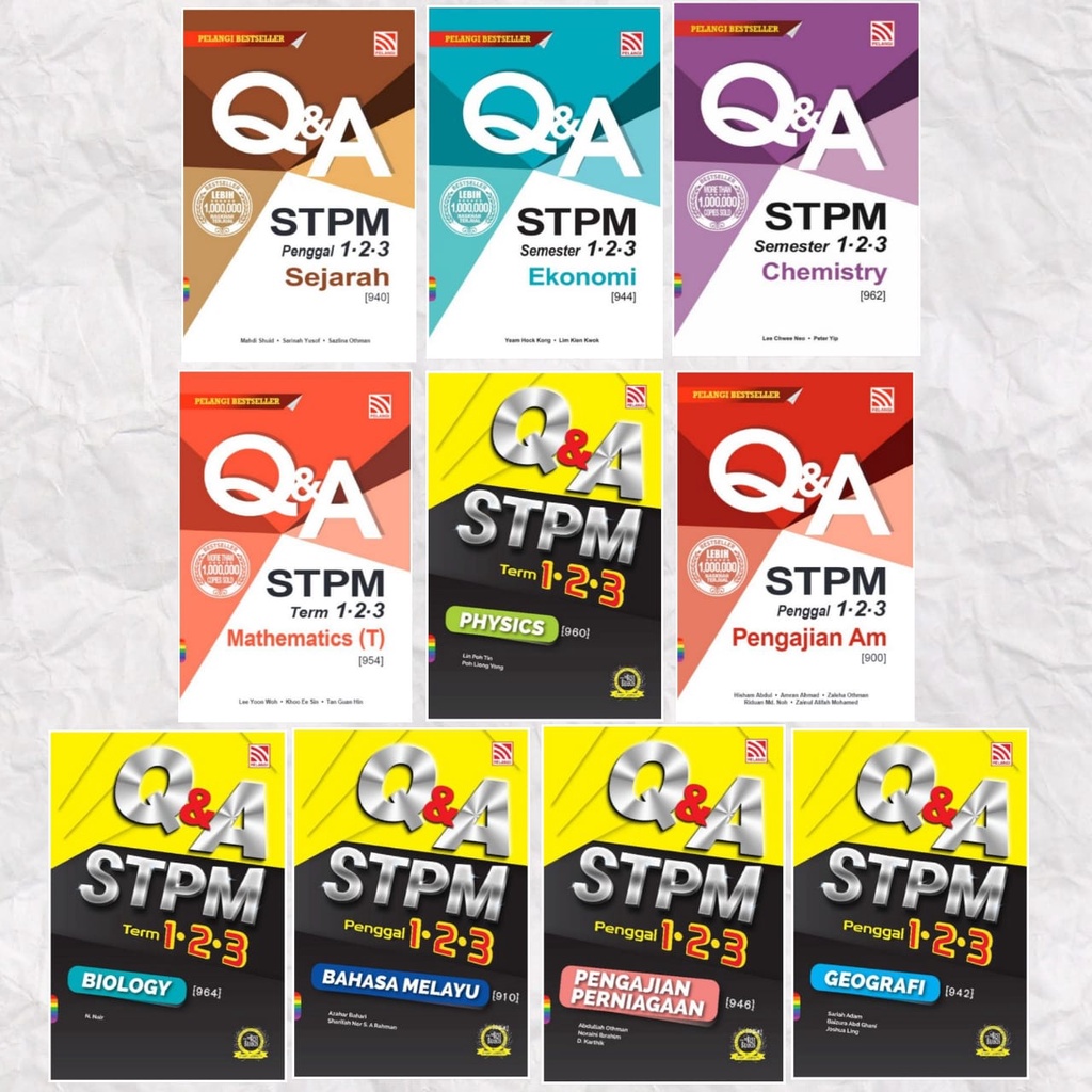 [Bukulah] Buku Rujukan Q&A STPM P1-3 ( PELANGI ) | Shopee Malaysia