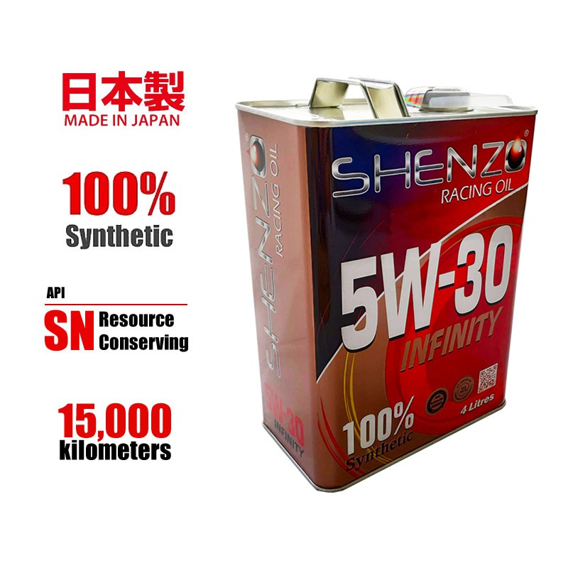 [15,000KM] 5W30 100% FULLY SYNTHETIC Engine Oil Made in Japan Shenzo Racing Oil 4L