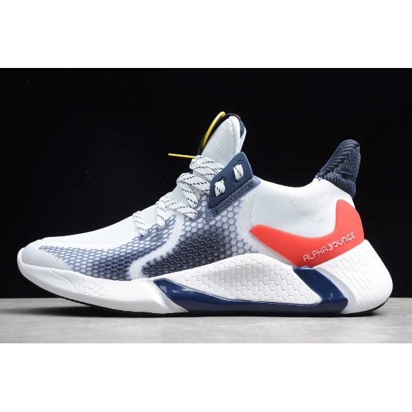 2019 Adidas Alphabounce Instinct M White/Navy Blue-Red CG5584 | Shopee  Malaysia