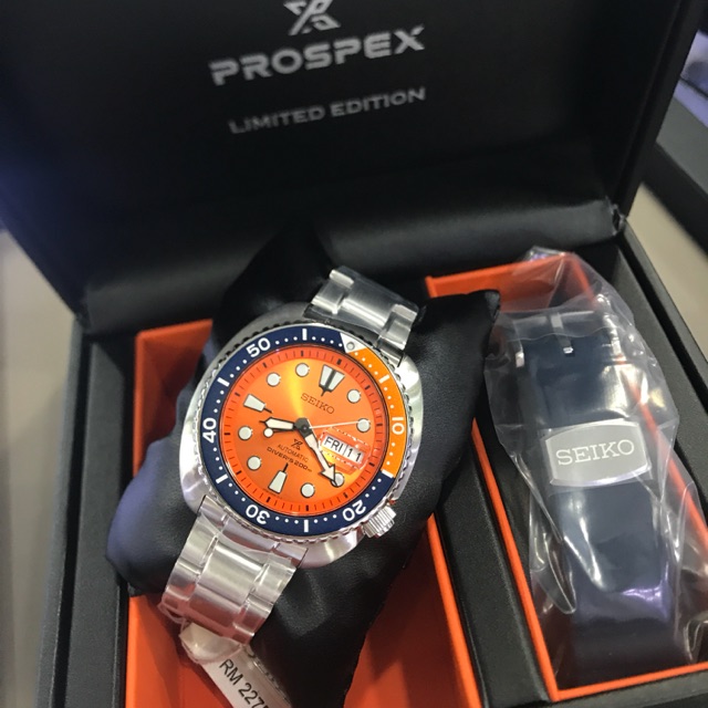 seiko prospex diver orange