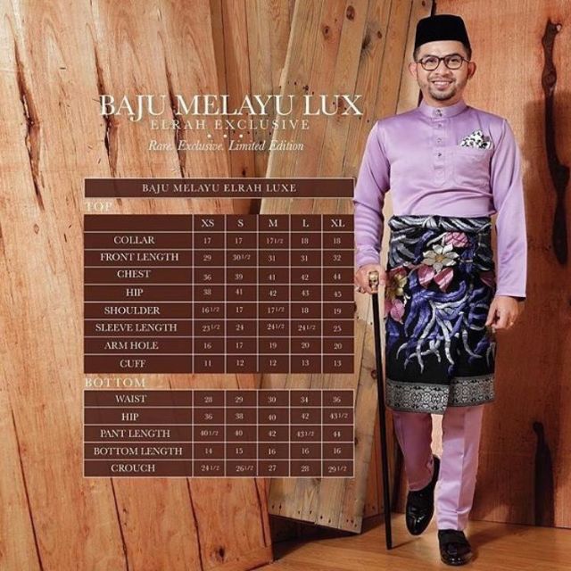 ELRAH EXCLUSIVE LUX BAJU MELAYU SIZE S SAHAJA  Shopee Malaysia