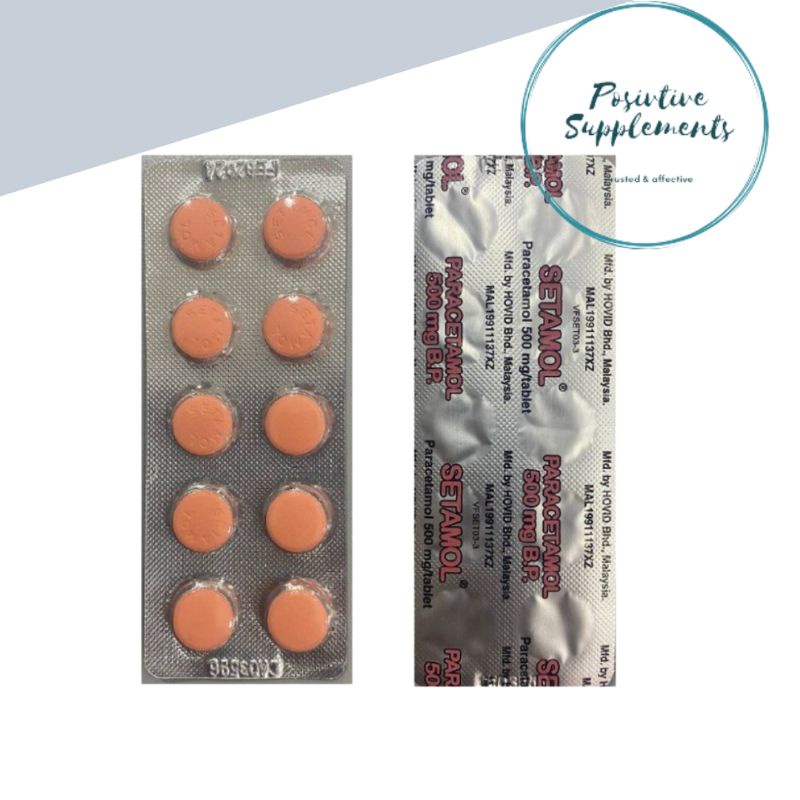 PARACETAMOL 500MG SETAMOL HOVID 10s (NEW PACKAGING ADAMOL) Shopee