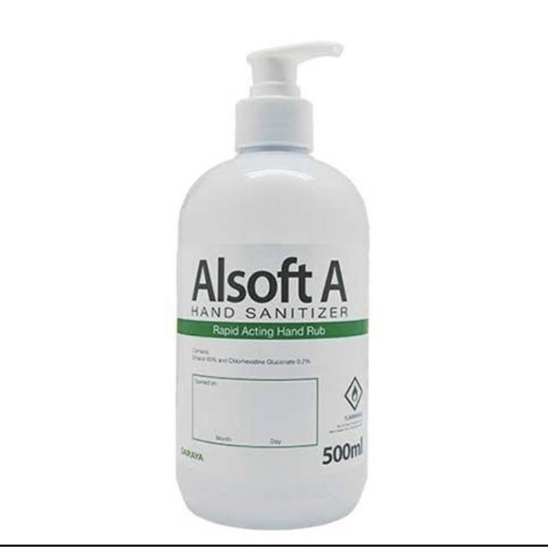 Buy Alsoft A Hand Sanitizer 500ml With Pump Dispenser Seetracker Malaysia