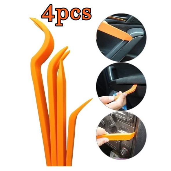 4pcs Car Bumper Clip Remover Tool Fastener Car Radio Trim Removal Tool