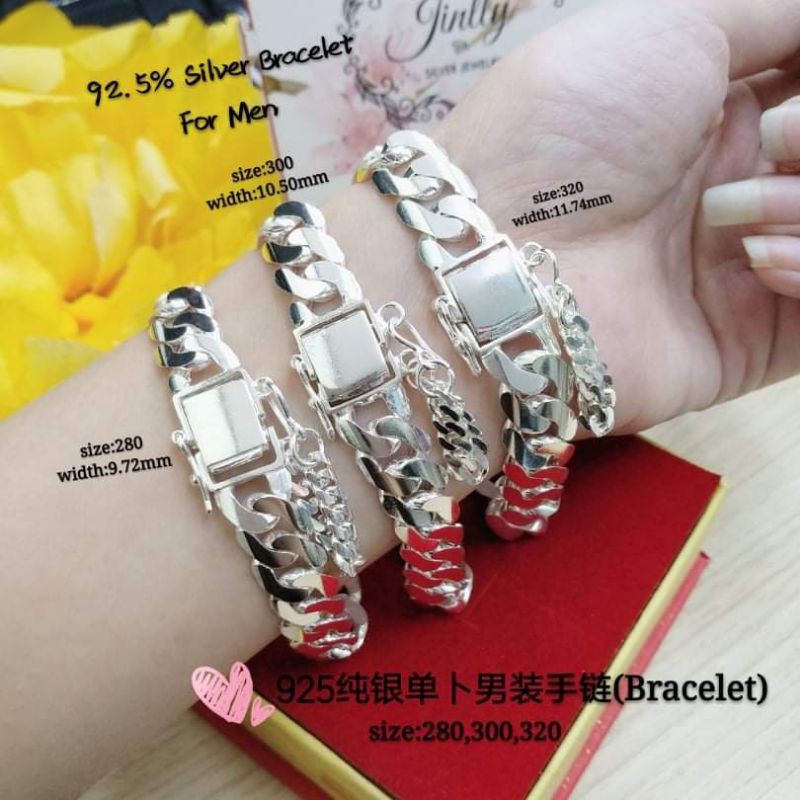 Rantai Tangan Dunhil Perak 925 Sesuai Untuk Lelaki 925纯银单卜男装手链 925 Silver Bangle For Men Shopee Malaysia