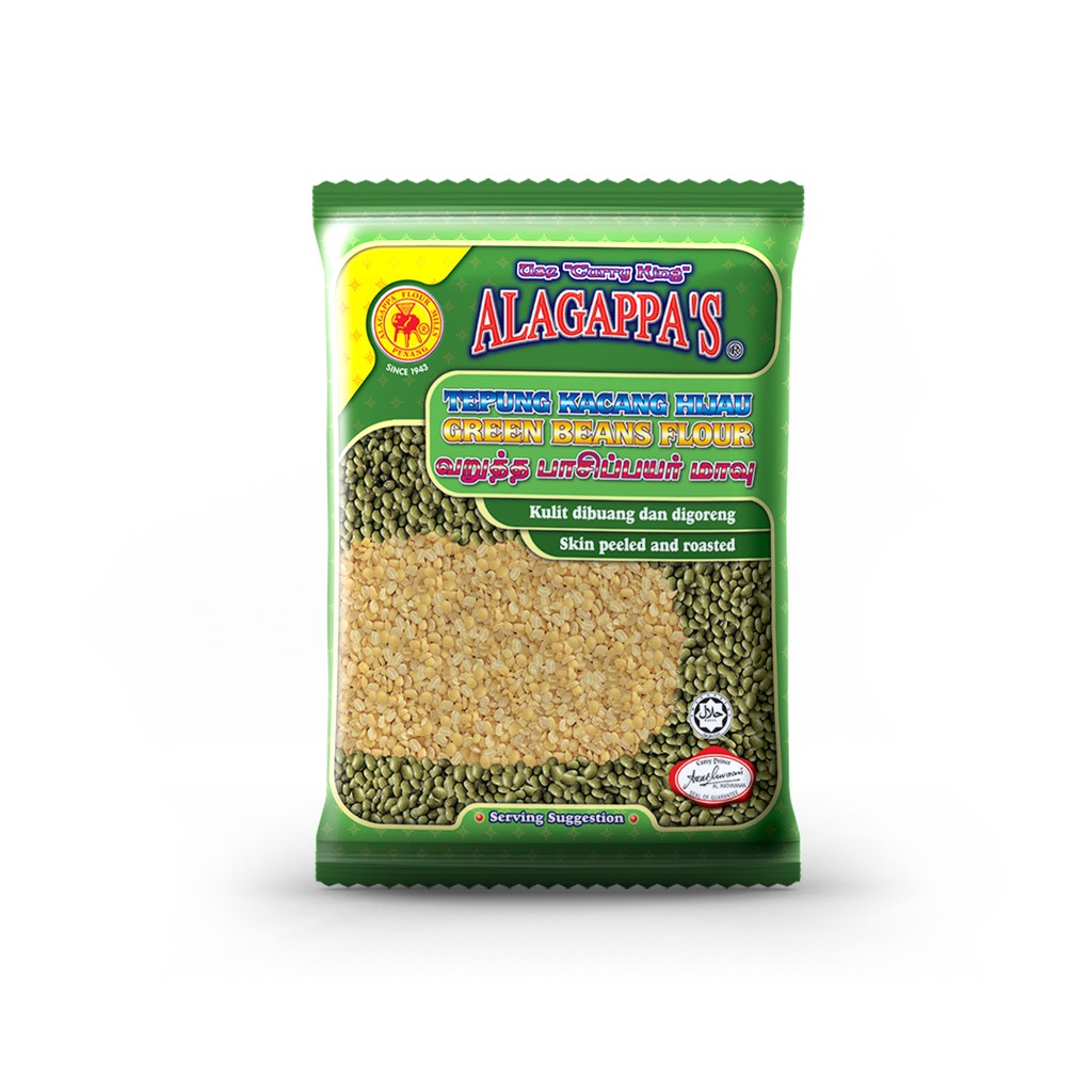 Alagappa's Tepung Kacang Hijau / Green Beans Flour (500gm) | Shopee