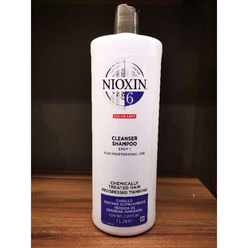 Nioxin System 6 Cleanser Shampoo For Chemically Treated Hair With Progressed Thinning 1000ml