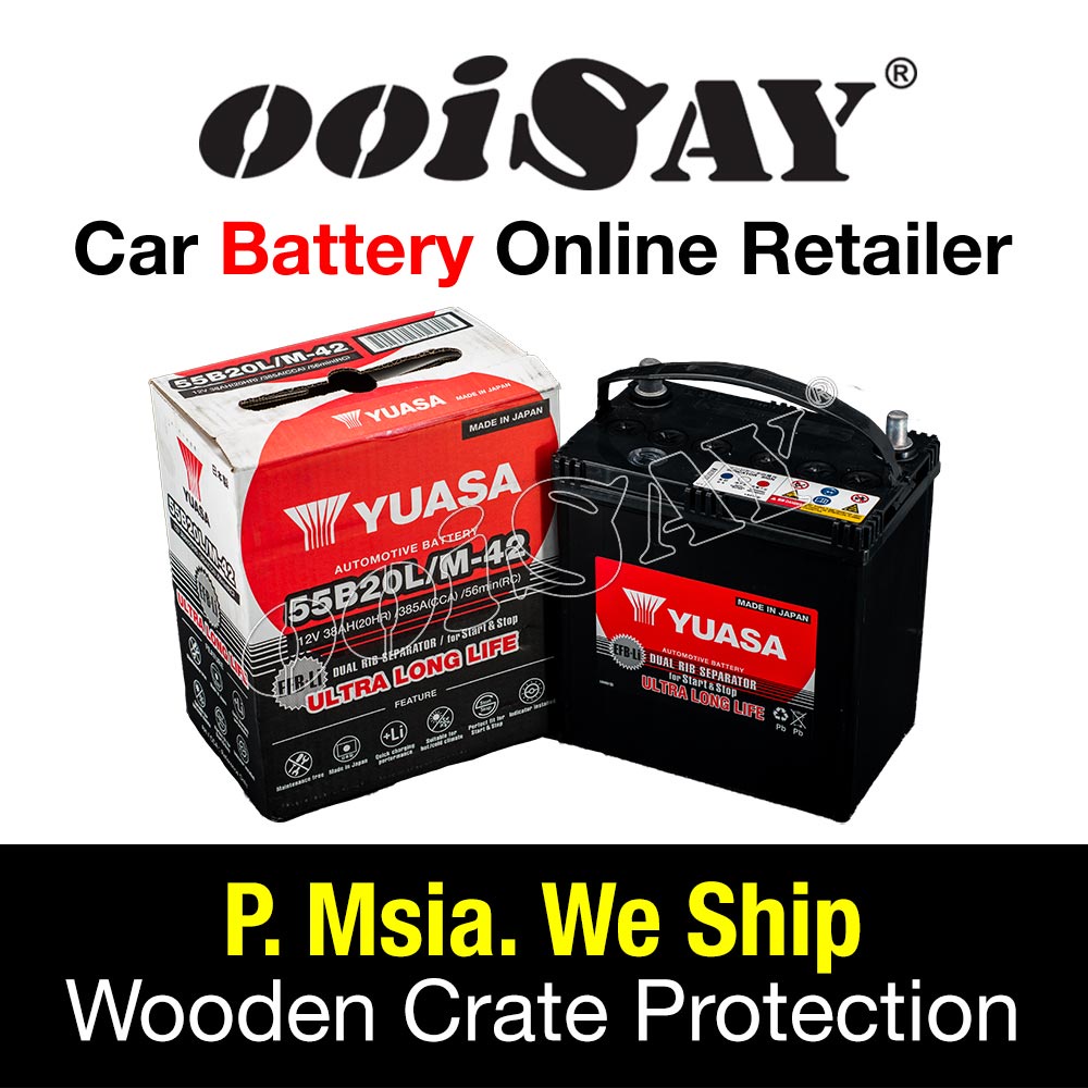YUASA M42 55B20L (EFB) Stop Start Battery Car Battery Bezza Advance, Myvi EcoIdle