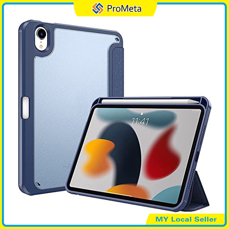 Hard Case For ipad7-9 10.2 Pro 11 Air4 5 6 11/13inch 2024 M4 10.9 with Pencil Holder PC Translucent Frosted Cover Casing