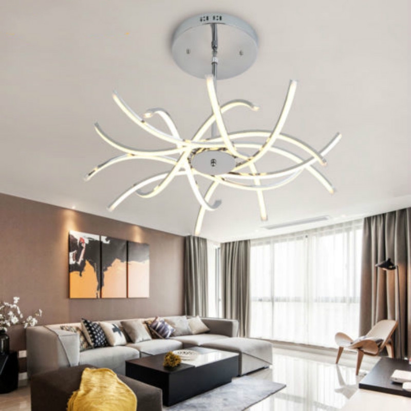 Modern Acrylic Led Chandelier Living Room Bedroom Lighting Ceiling