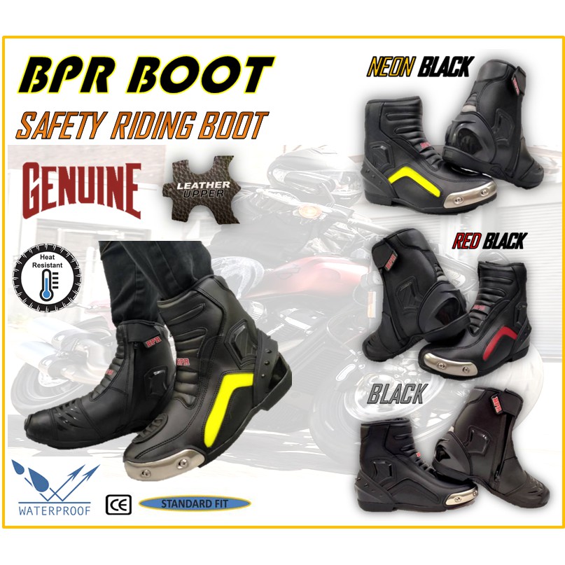 BPR RIDING BOOT GENUINE LEATHER WATERPROOF COMFORTABLE QUALITY
