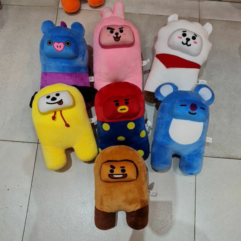 Us Among Doll Bt21 Chimmy Cooky Shooky Boneka Among Us Bt21 Chimmy Cooky Shooky