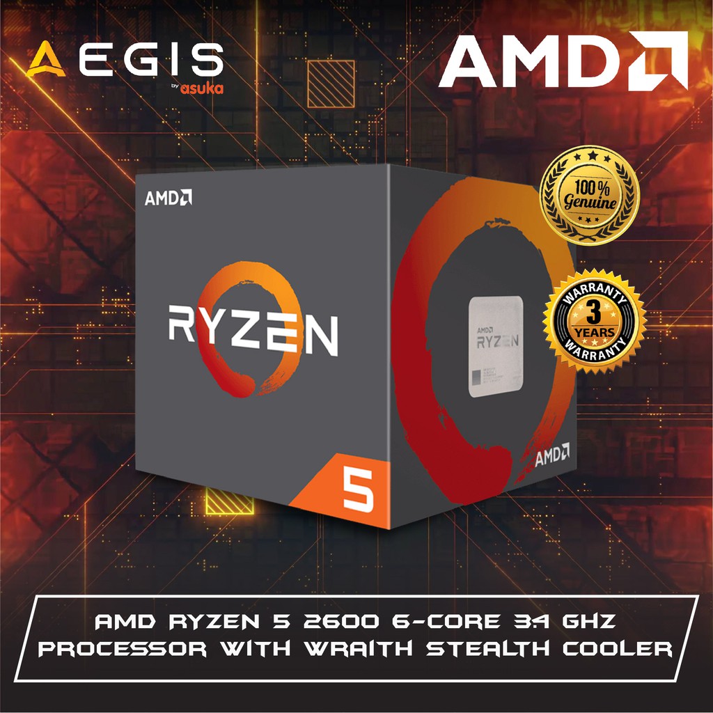 Amd Ryzen 5 2600 Processor With Wraith Stealth Cooler Yd2600bbafbox Cpus Processors Computers Tablets Networking Worldenergy Ae