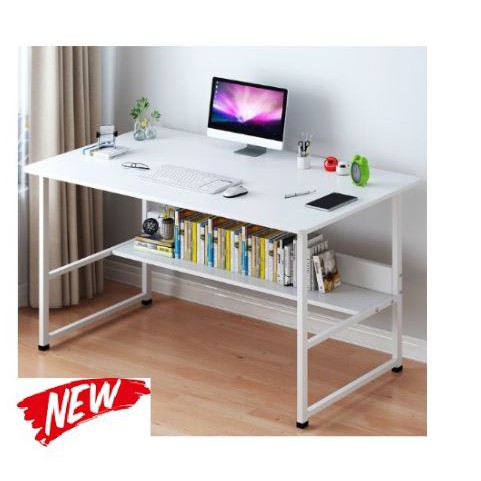 Study Table With Book Shelf Simple Study Desk Computer Table Modern Style Meja Belajar Dengan Rak Buku Meja Komputer