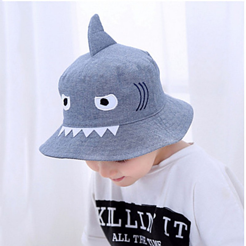 Superseller Autumn Baby Boys Girls Cute Cartoon Shark Bucket Sun Hat Shopee Malaysia - shark bucket hat roblox shark hat shark hats