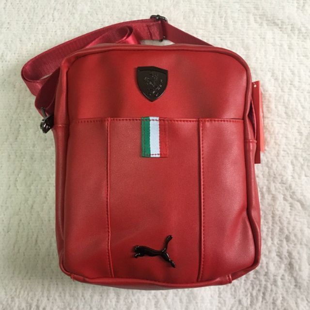 puma ferrari black sling bag