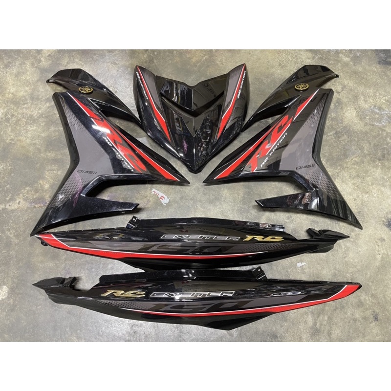 COVERSET EXCITER RC 2019 BLACK RED Y15 V1V2 Shopee Malaysia
