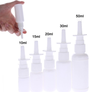 White Empty Plastic Nose Spray Bottle Nasal Pump Refillable Spray Bottles Design Packaging Portable Bottles