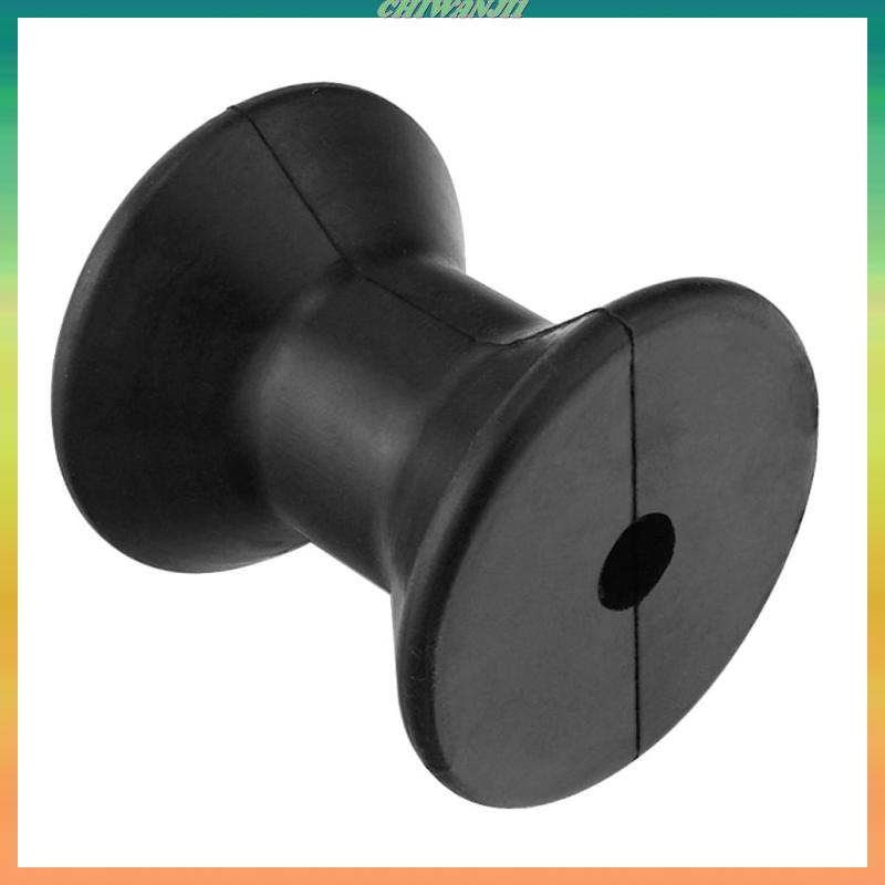 [chiwanjicdMY] Boat Trailer Rubber Keel Roller, Black, 3 inches, Sailboat Yacht Accessories