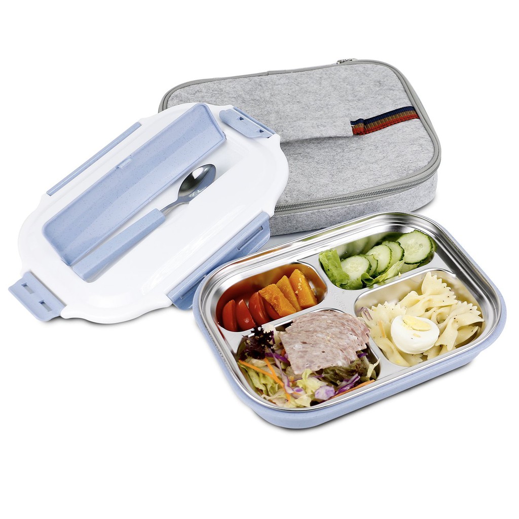 stainless steel lunch box with bag