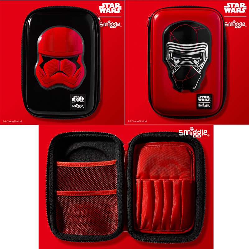 Original Australia Smiggle 3d Multi Function Pencil Case Hard Top Stationery Box Star Wars Design Shopee Malaysia