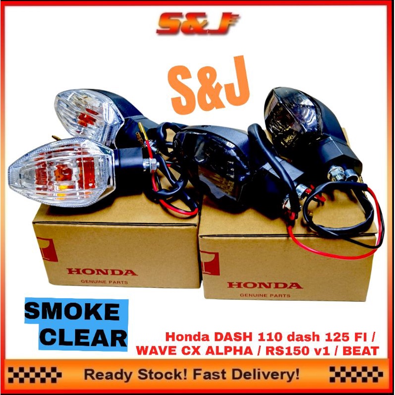 RS150 W110 CX110 ALPHA DASH SIGNAL LIGHT SMOKE / CLEAR HONDA CX WAVE