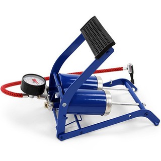 Double Barrel Foot Pump Pedal Cylinder Inflator Air Compressor Pressure ...