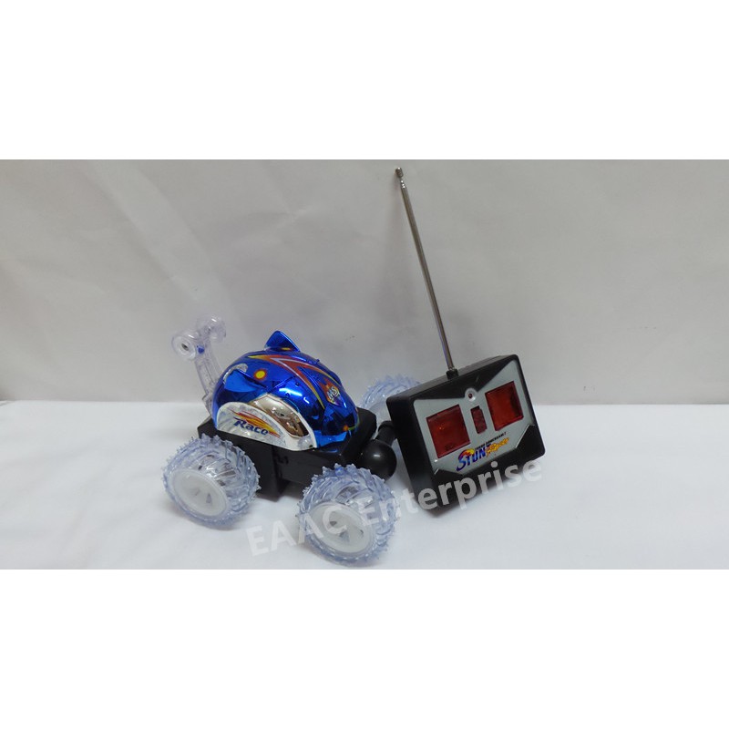 27/ 40MHz RC Radio Control Red Stunt Car With Colour Light and Music