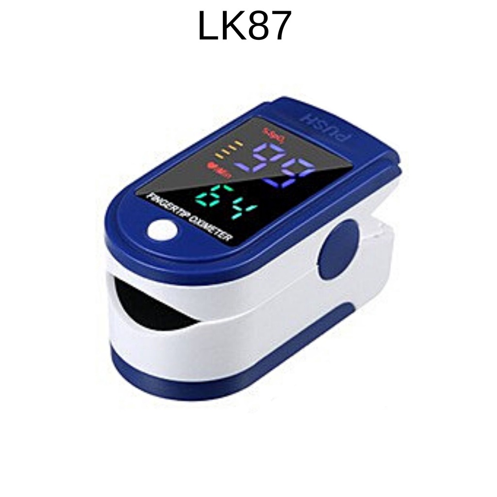 LK87 Pulse Oximeter Helcare Fingertip Finger Clip Heatlhcare Blood Oxygen Fast Rapid Reading Monitor Periksa Oksigen