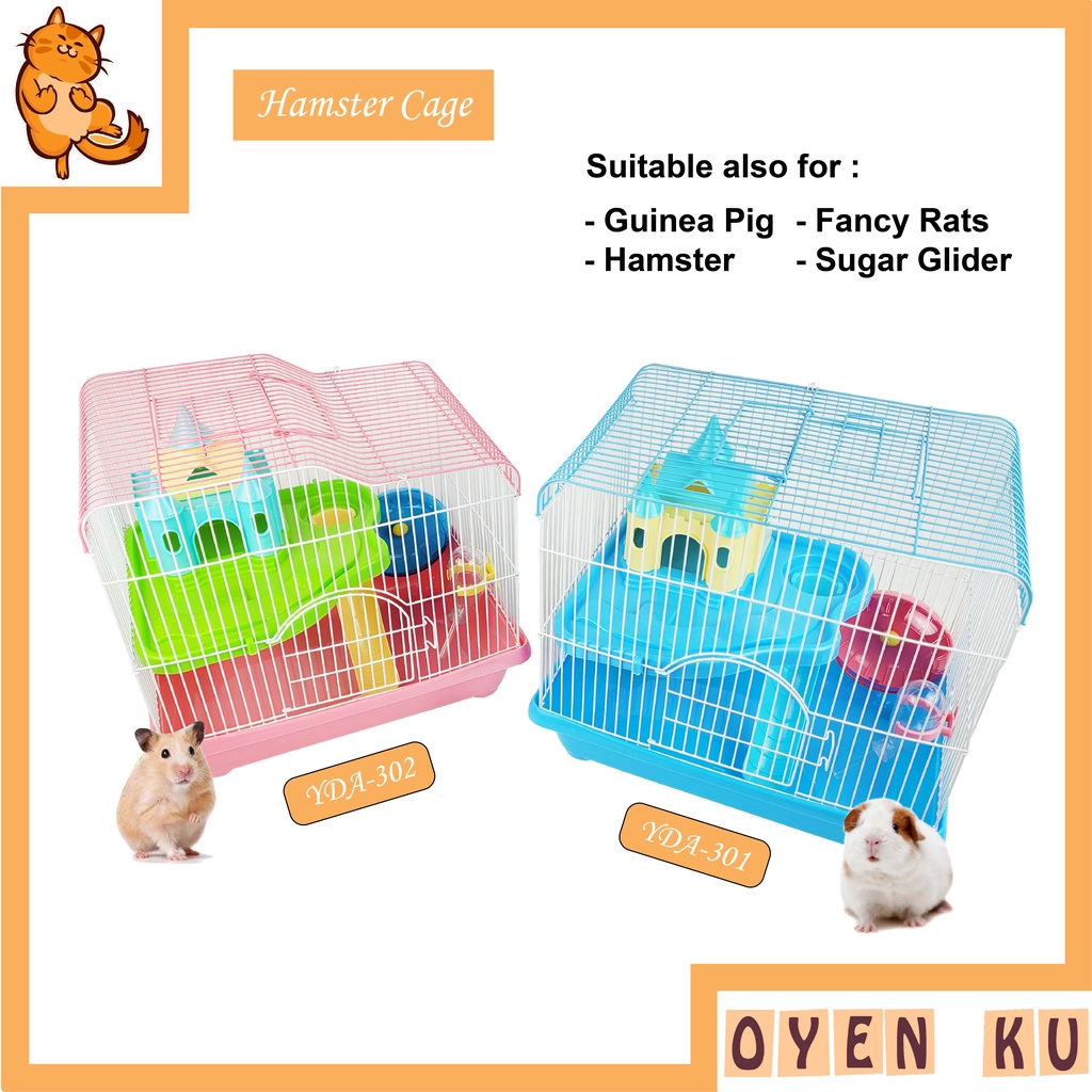 Hamster Cage / Sangkar Hamster (Medium) | Shopee Malaysia