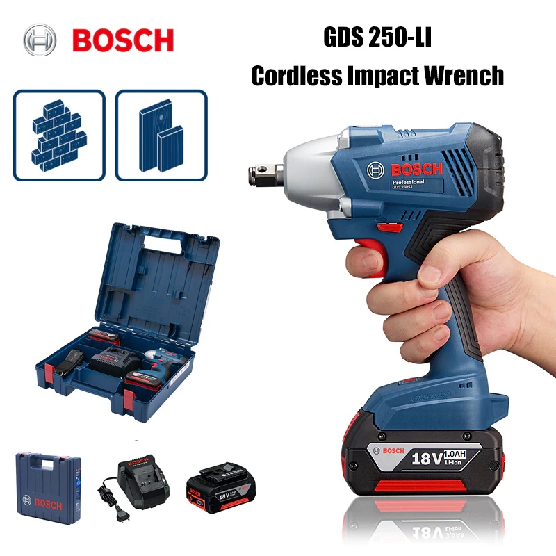 Bosch Gds 250 Li 18v Li Ion Cordless Impact Wrench