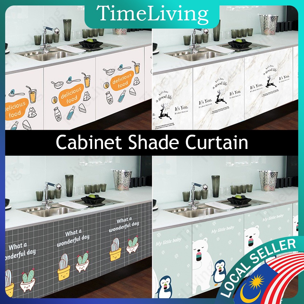 Skirting Table Top Langsir Dapur Prevent Dust & oil cover shade
