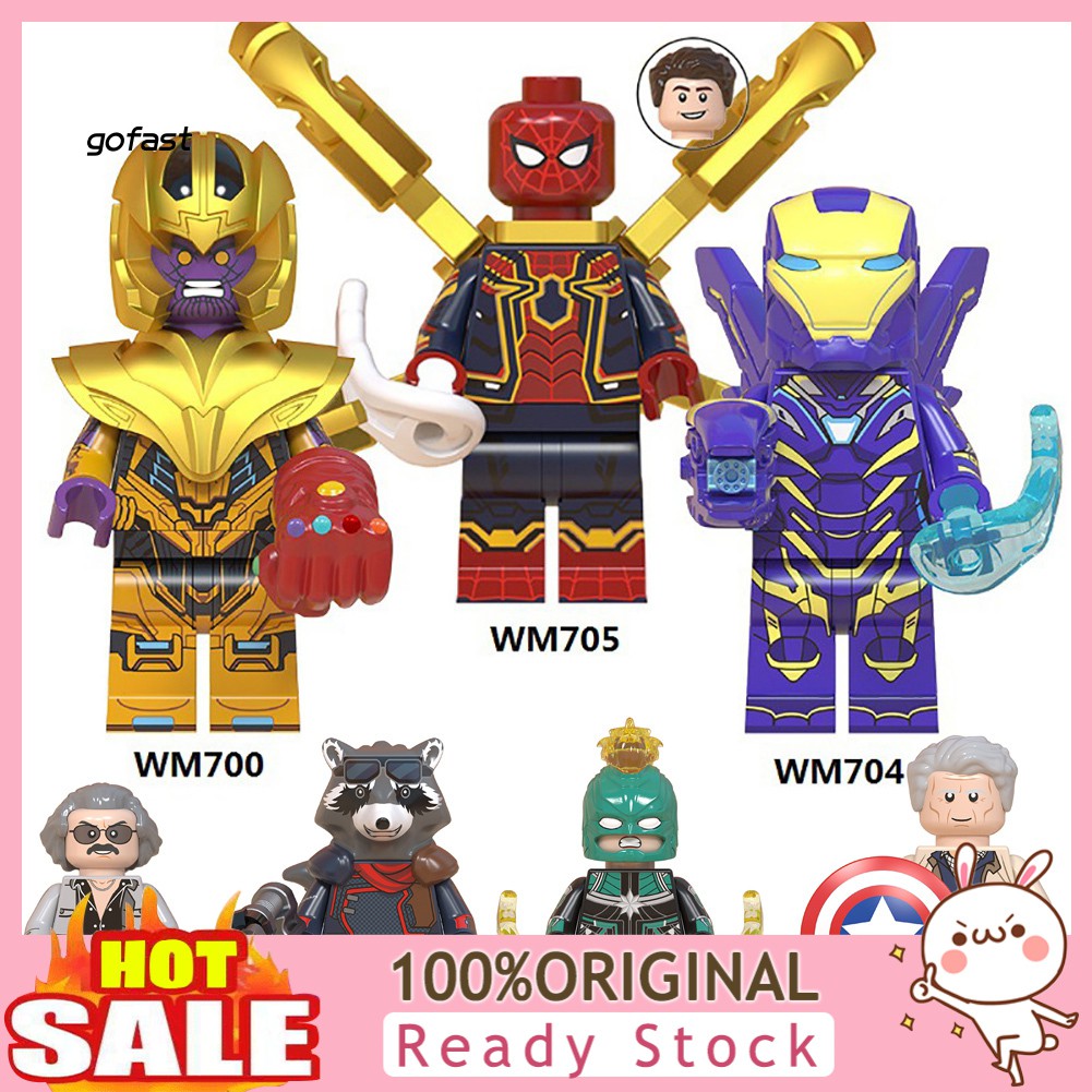 Mod Avengers End Game Fat Thor Thanos Spider Man Model Building Blocks Figures Toy Shopee Malaysia - fat thor in super hero simulator roblox