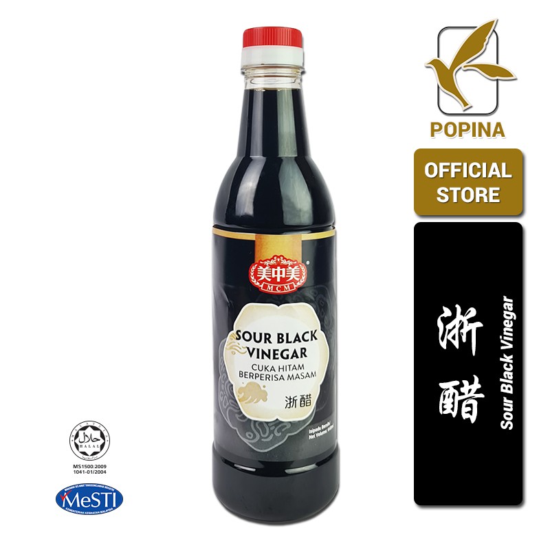 MCM Sour Black Vinegar 浙醋 (640ml) Cuka Hitam Berperisa Masam | Shopee ...