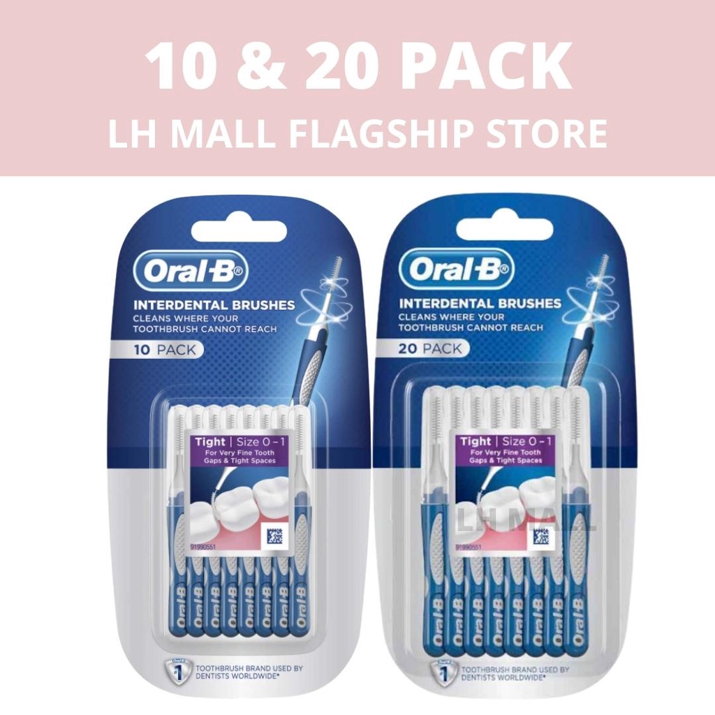 OralB Interdental brushes 10 pack & 20 pack Shopee Malaysia