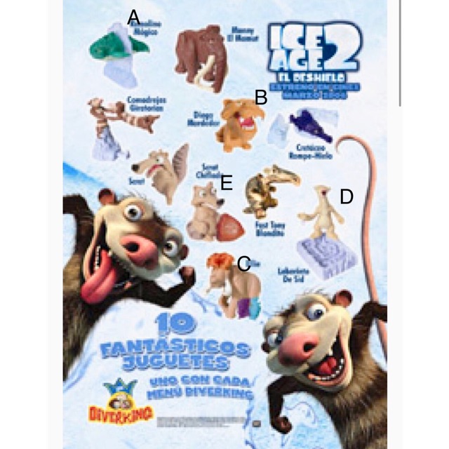 ice age burger king toys