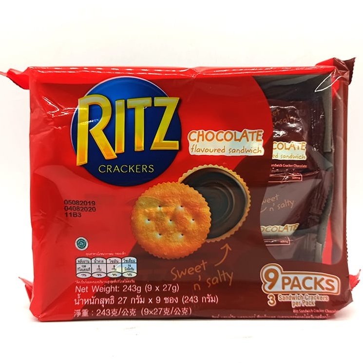 Ritz Chocolate Sandwich 243g Shopee Malaysia