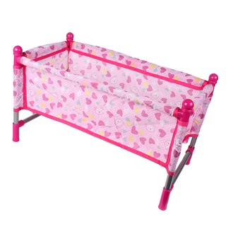 Reborn Doll Bed Baby Toddler Crib Baby Doll Bed Play House Toys ...