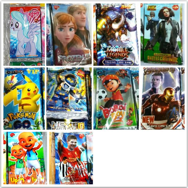 From10 80 10 Cashback 36pkt Vip Trading Card Game Pubg Upin Ipin Pokemon Mobile Legend Boi Yu Gi Oh Ejen Ali Football Shopee Malaysia