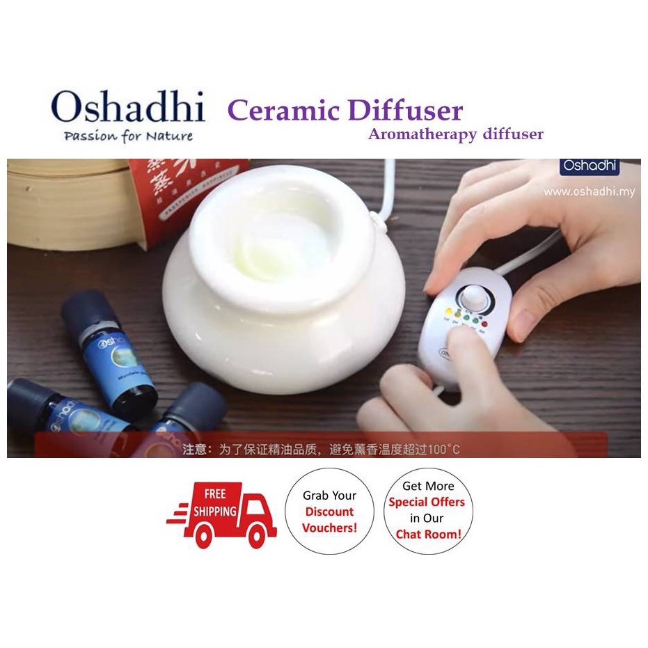 Oshadhi ceramic diffuser/timer setting/temperature adjustable/high ...