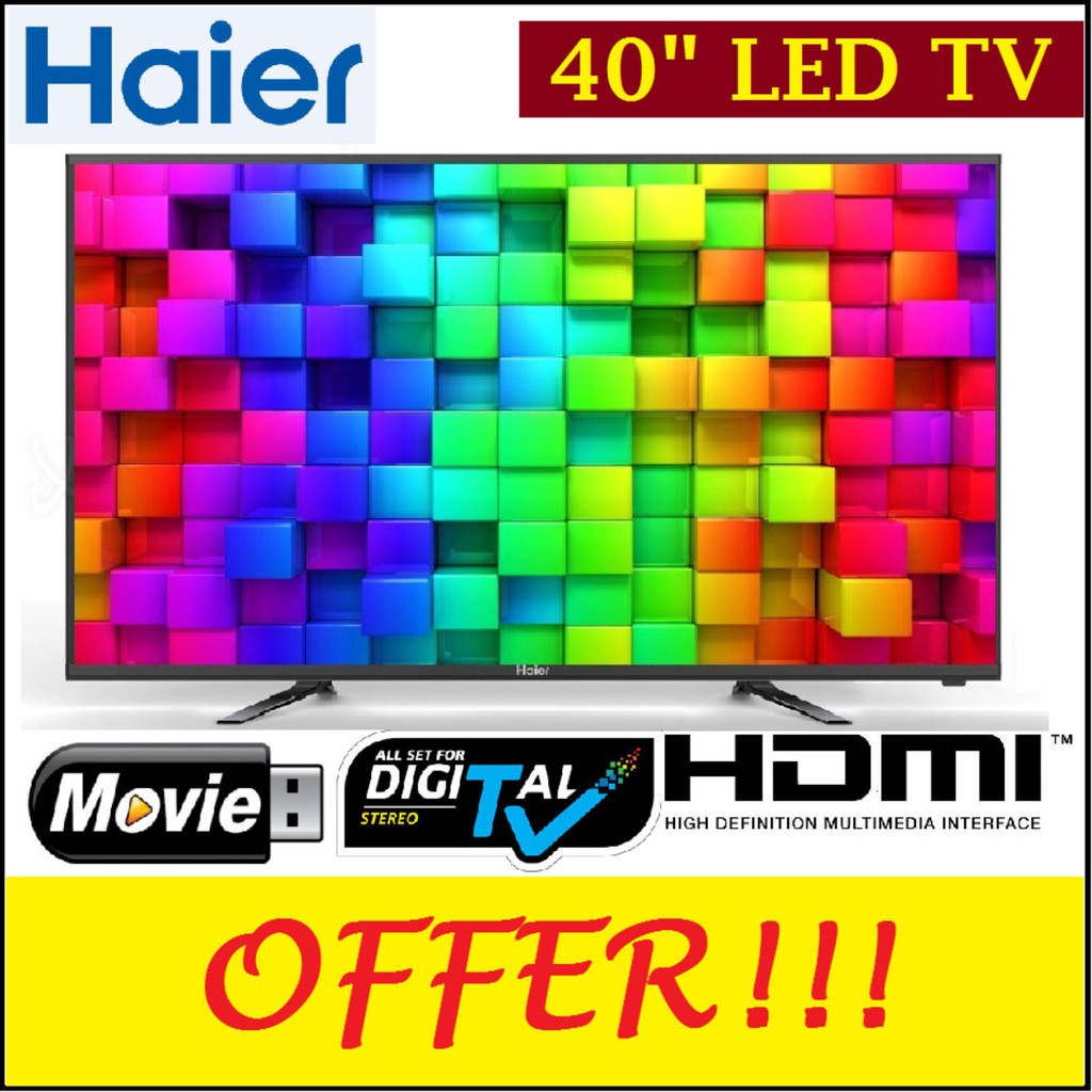 HAIER 40" FULL HD LED TV LE40B8000 (Official Haier Malaysia Warranty