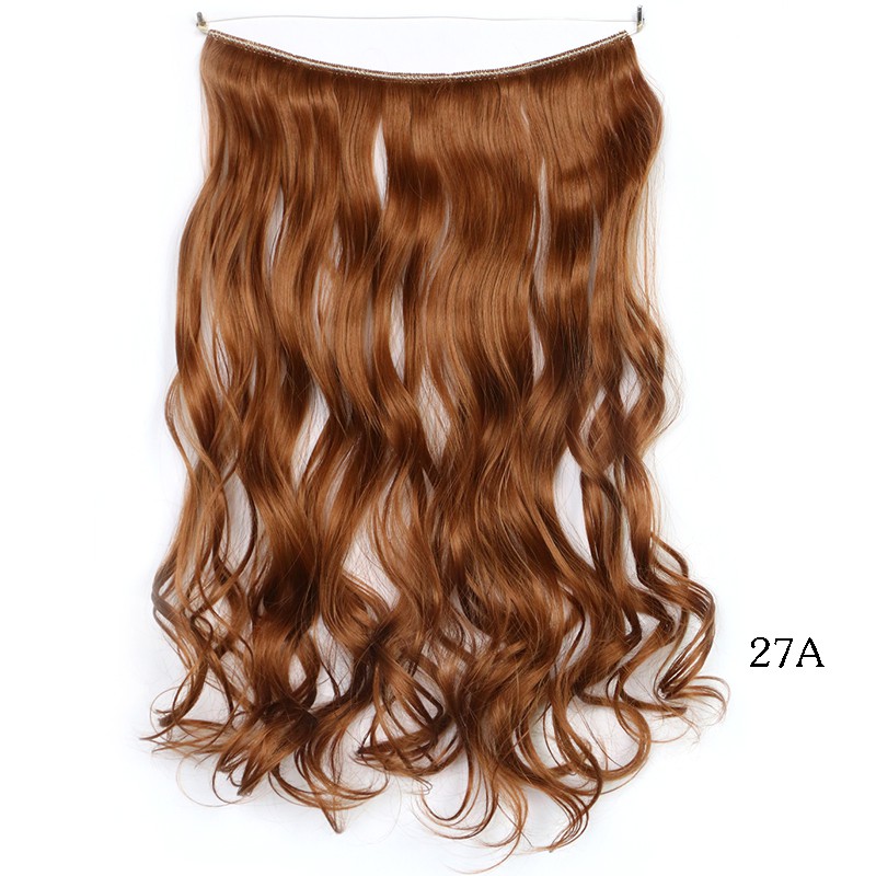 Light Brown 27a 80g 18inch Wire Loop Synthetic Wavy Hair