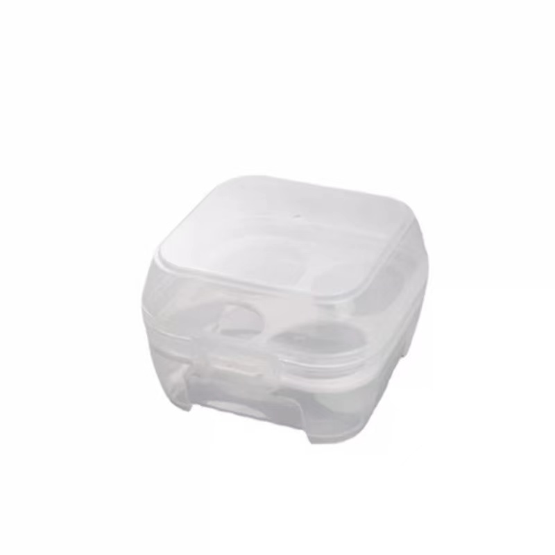 Multi Durable Outdoor Camping Utensils 8 Pieces Pack Egg Box Portable White Pinch Anti-Crushing Storage 4/8 Grid Vers... - Image 2