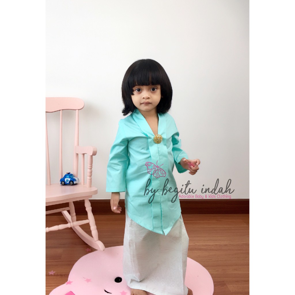 Size SS Kebaya  Hanna Baju  Raya Kebaya  Kurung Peplum Kids 