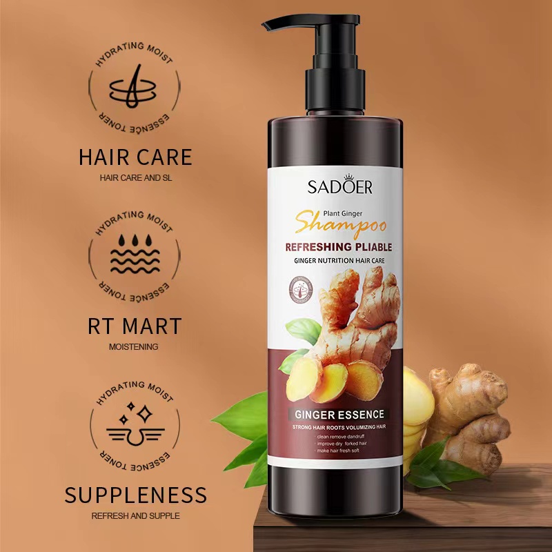 Abby Sadoer Ginger Shampoo Anti Hair Loss Refreshing And Flexible Anti