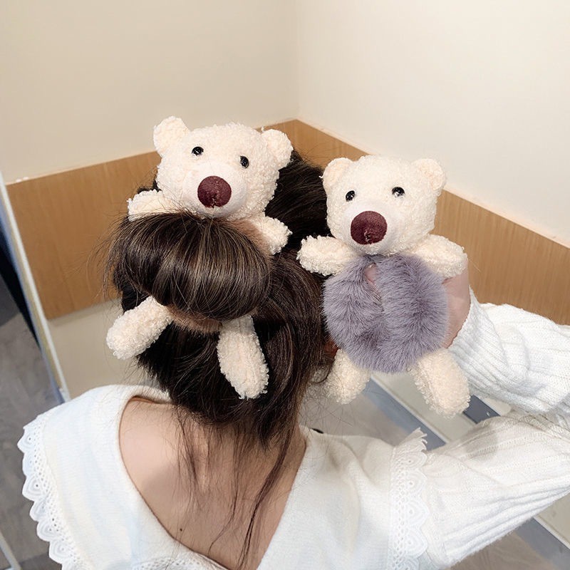 Korean Style Cute Teddy Bear Hair Tie For Women (Wholesale Hang Nguyen) |  Shopee Malaysia