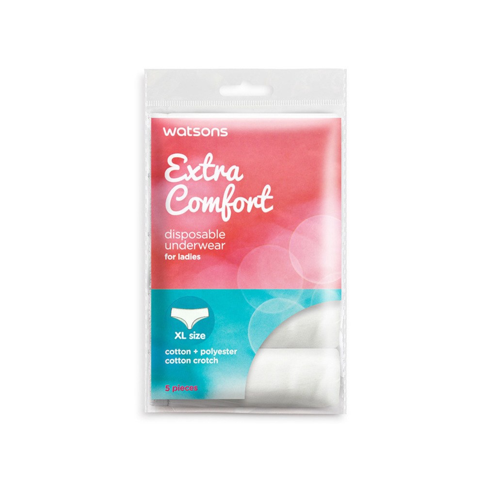 panties WATSONS Disposable Underwear for Ladies XL Size 5s Shopee