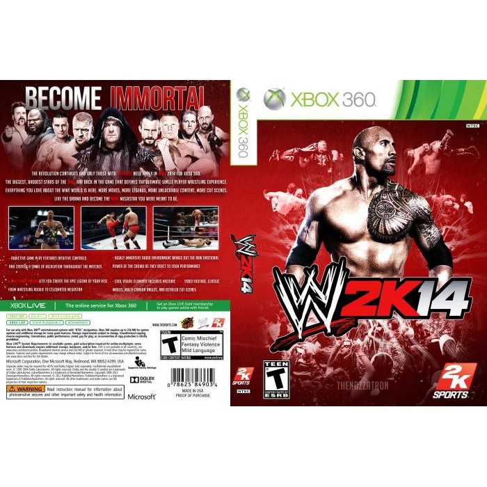 wwe 2k14 xbox 360